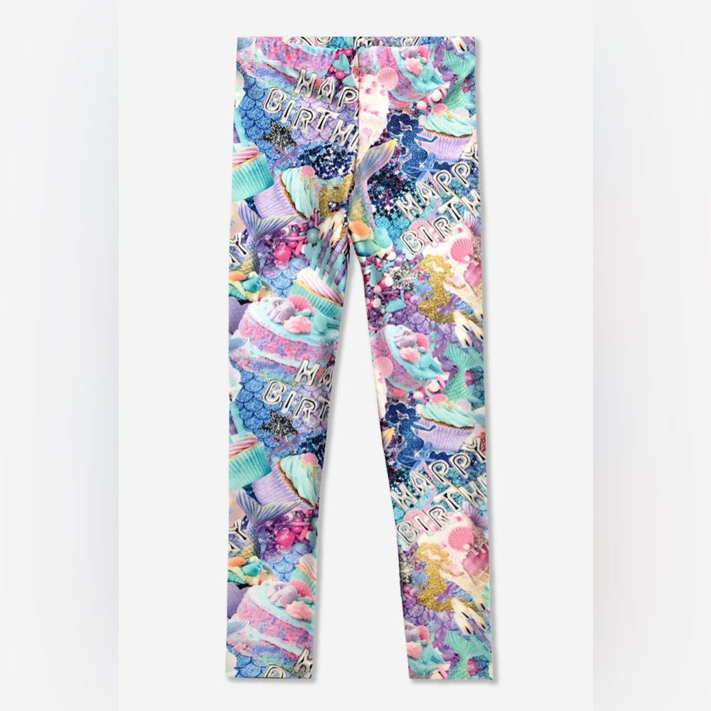 Pixie Lane mermaid birthday leggings